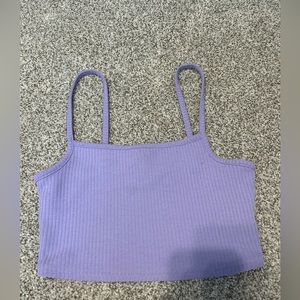 purple crop top